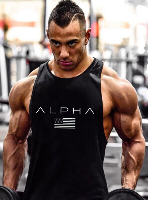 Mens Workout Tank Tops Fitness Muscle Sleeveless Shirts Gym Bodybuilding Vest