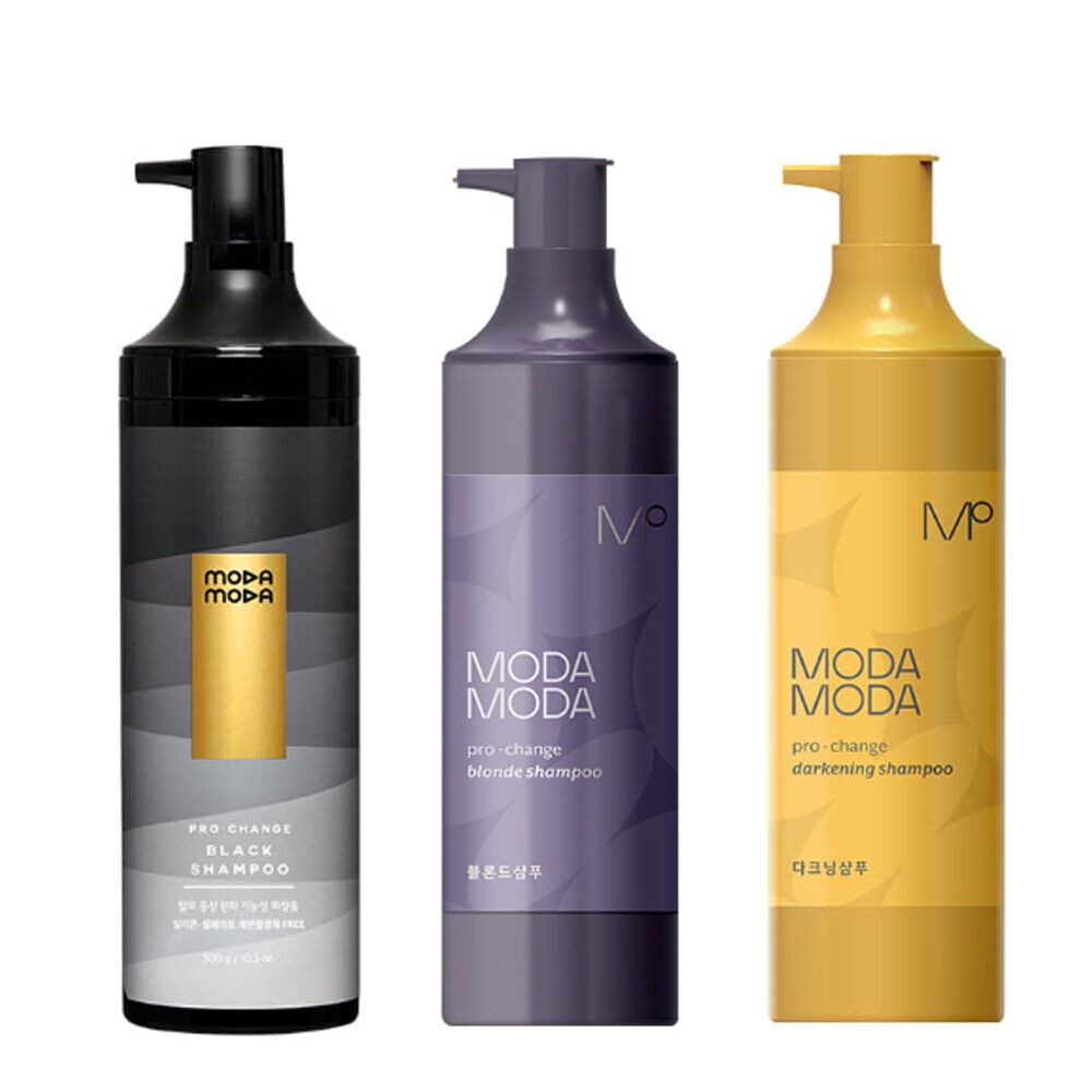 MODAMODA Pro Chage Shampoo Serie [Black / Blonde /Darkening] K-Beauty